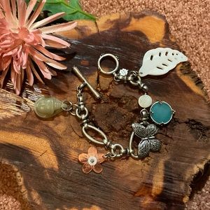 LUCKY charm bracelet Silvertone